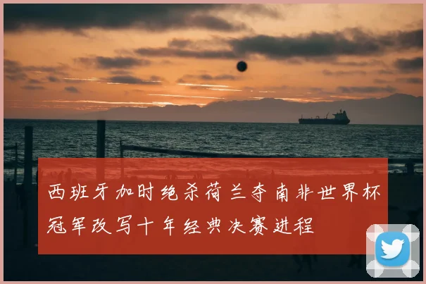 西班牙加时绝杀荷兰夺南非世界杯冠军改写十年经典决赛进程